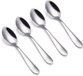 VANRA 4-Piece Children Spoons Stainless Steel Kids Dinner Spoons Child Silver by VANRA