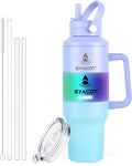 40 oz Tumbler with Handle and Straw or Convert to 40 oz Insulated Water Bottle by SYACOT