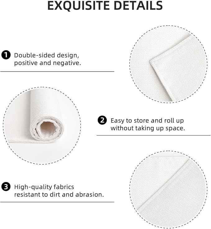 Fiokroo Marble with Golden Line Texture Placemats Set of 6 Table Mats Table - Image 4