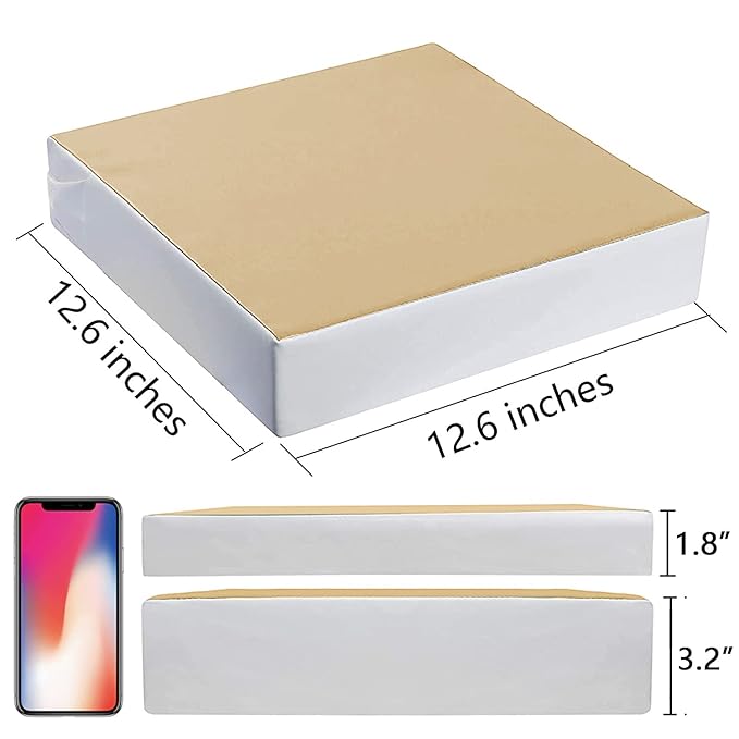 Kalawen Upgraded 2Pcs PU Washable Straps Safety Buckle Toddler Booster Seat for Kitchen Chair, Portable Travel