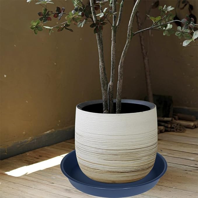 2 Pack of 18 19 inch Plant Saucer Drip Tray, Heavy Duty Deep Plant Saucers - Image 4
