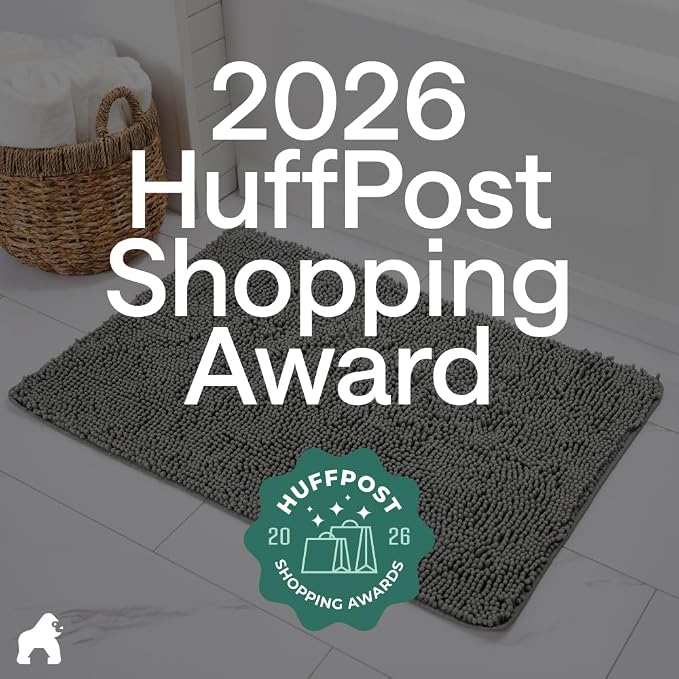 GORILLA GRIP Bath Rug Mat, Thick Soft Absorbent Chenille, Quick Dry Microfiber - Image 6