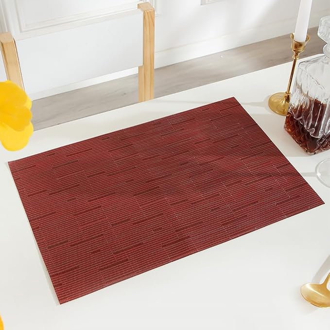 PIGCHCY Placemats Set of 8 Washable Durable Place Mats Vinyl Heat Resistant - Image 6