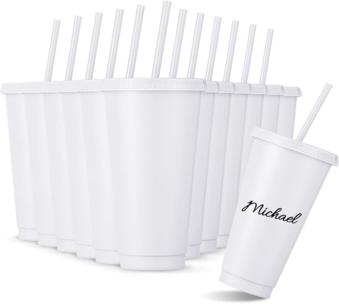 Amyhill 12 Pcs Reusable Plastic Cup by Amyhill