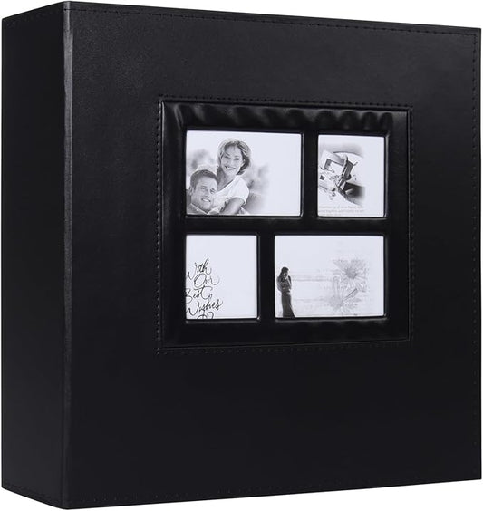 RECUTMS Photo Album 4x6 1000 Pockets Photos, Extra Large Capacity Family Wedding Picture Albums Holds 1000 Horizontal and Vertical Photos (Black)