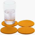 Graf Lantz - Bierfilzl Merino Wool Round Coasters Set of 4 - Turmeric - Absorbs by GrafLantz