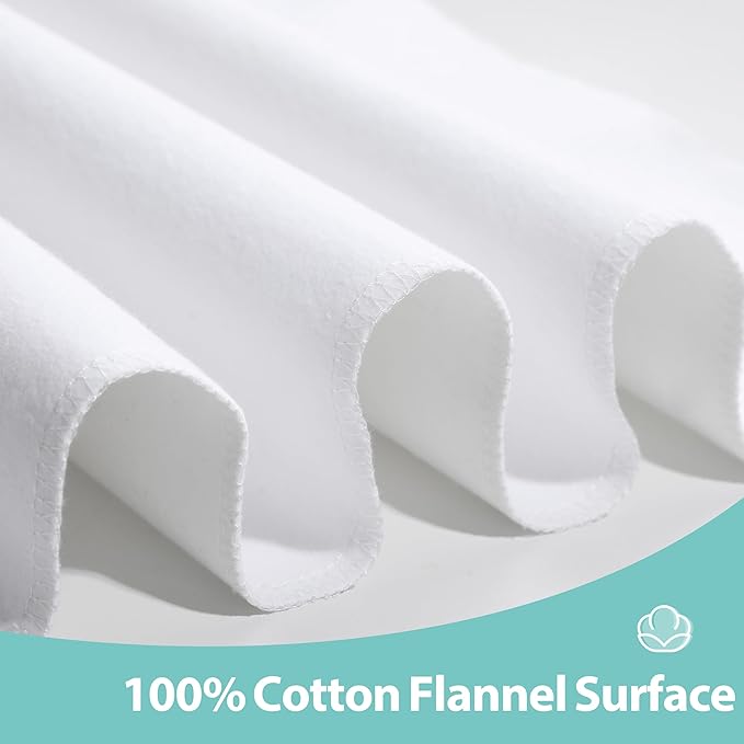 Washable Underpads, 34" x 72" (Pack of 2) Extra Heavy Absorbency ,100% Waterproof Mattress Protector,Flannel Cotton Underpads for Kids, Adults,Pets,Bed, Couch, Sofa, Floor,Home