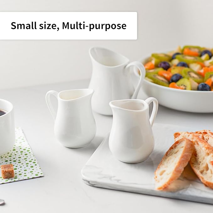 Gurygo 2 Pack 10 Oz Classic White Creamer - Image 3