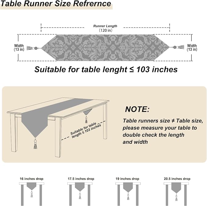 Dark Brown Table Runners 120" Thick Chenille - Image 2