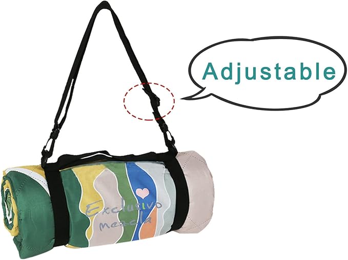 Exclusivo Mezcla Waterproof Picnic Blanket 60x80 Inches Large Multicolor Floral Polyester Sandproof Modern Camping Blanket