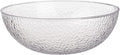 Lillian Collection Stunning Clear Plastic Round Hammered Bowl by Lillian