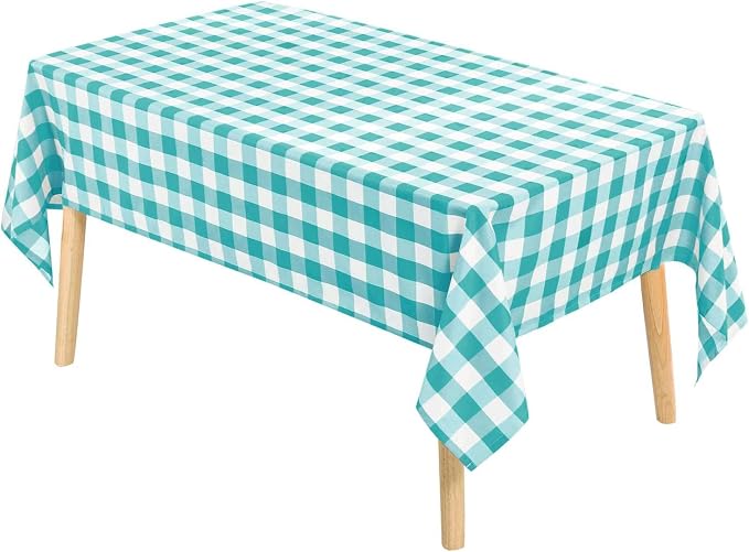 Checkered Tablecloth Rectangle, 70 x 140 Inch - Image 2