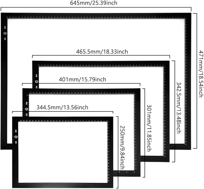 HSK A4 Artist tracing Light Box Copy Table,USB Power Dimmerable 7000 Lux Lock Button Artcraft Light Pad for Tatto Drawing, Sketching, Animation,Diamond Painting