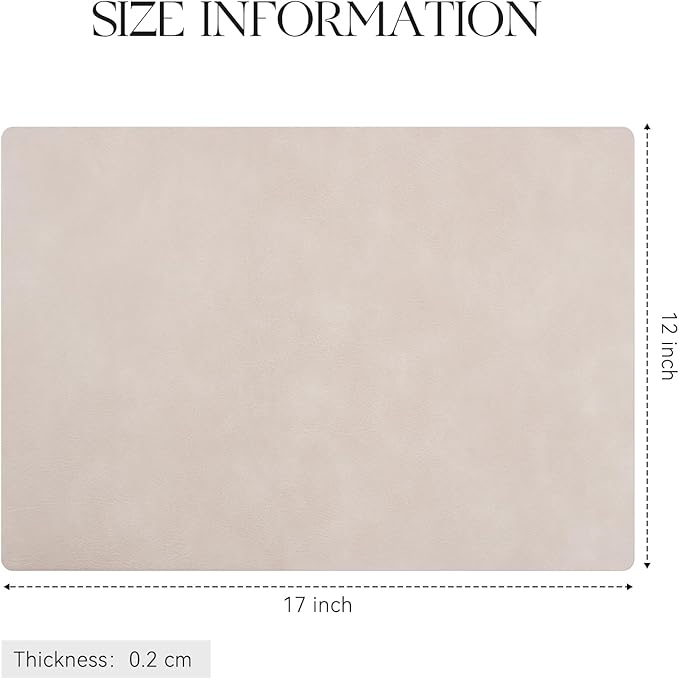 MOSAYT Vinyl Placemats Set of 4-12 X 17 Inch - Image 7