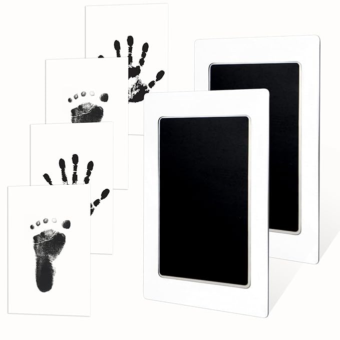 1-Pack Clean Touch Ink Pad for Baby Handprints and Footprints, Baby Footprint Kits,Inkless Hand and Footprint Kit,No Mess Ink Pad for Baby Hand and Footprints,Baby Shower Gifts for New Moms