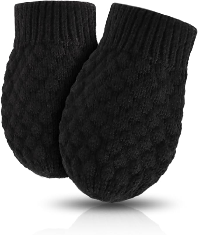 Baby Knit Mittens Toddler Boys Girls Gloves Winter Infant Newborn No Scratch Mitten 0-3 Years