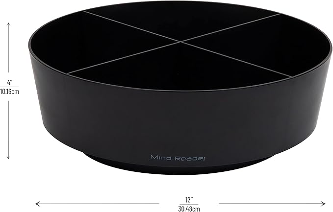 Mind Reader Snack Carousel, Countertop Organizer, Snack Tray, Condiment Holder - Image 3