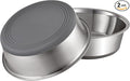 Nonslip Stainless Steel Dog Bowls, 11.4 US Cup, Dishwasher safe, Stackable by PEGGY11