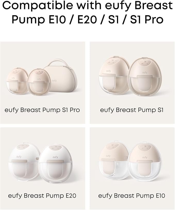 eufy Original Diaphragm (2-Pack) for Wearable Breast Pump E10/E20/S1/S1 Pro, Food-Grade Silicone, Suction Regulation, Easy to Clean and Install