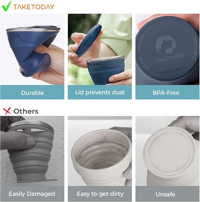 TakeToday Collapsible Cup 8 oz 2-Pack - Image 4