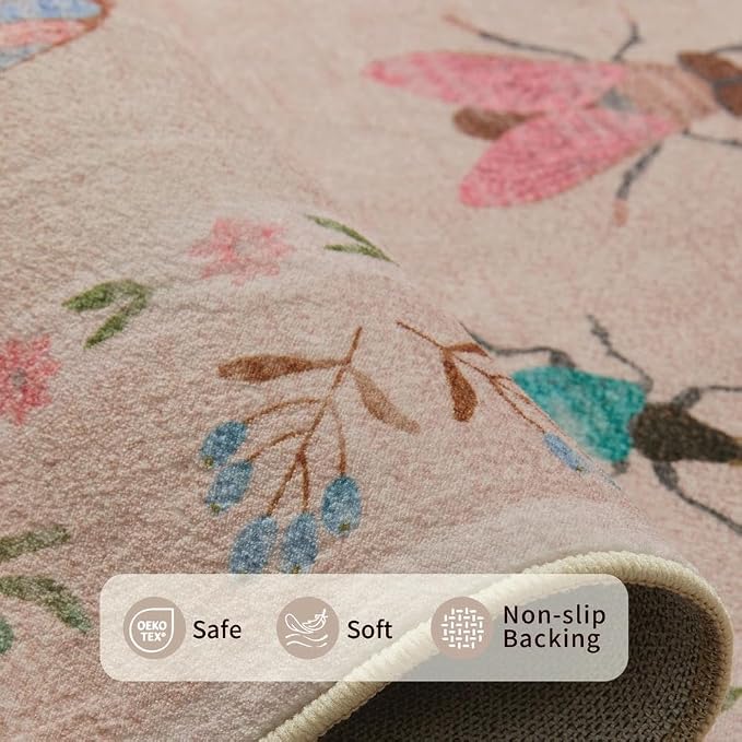 Rugxara Floral Rug for Living Room Bedroom - Image 4