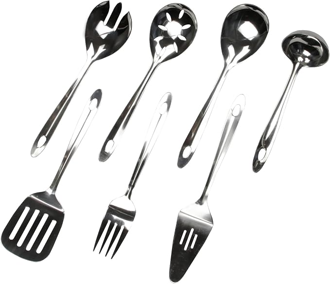 Chef Craft Select Slotted Severing Spoon, 9.5 inch, Stainless Steel - Image 3