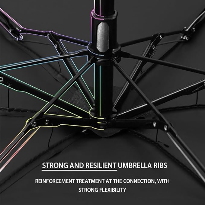 Clip-on Umbrella for Stroller Sunshade, Adjustable Steering Angle, Handle Included, Compact and Lightweight, Suitable for All Kinds of Strollers