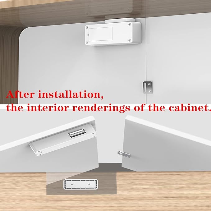 Electronic Cabinet Lock, Hidden DIY RFID Lock ， RFID Card/Tag Card/Induction Swipe Card to Unlock,for Wooden Cabinet Drawer Locker Cupboard