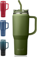 EALGRO 40 oz Tumbler with Handle, Insulated Tumblers with Lid and Straw | by EALGRO