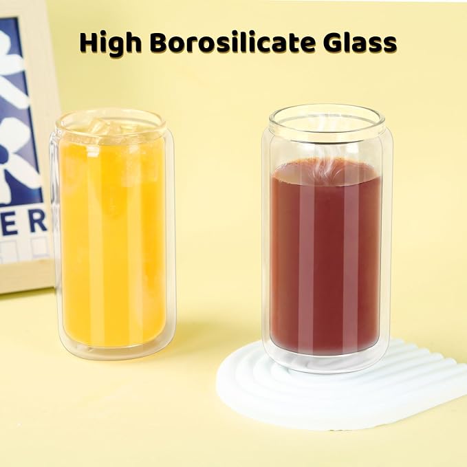 16 Oz Snow Globe Tumbler, 4 Pack Pre-Drilled Sublimation Glass Cup - Image 5