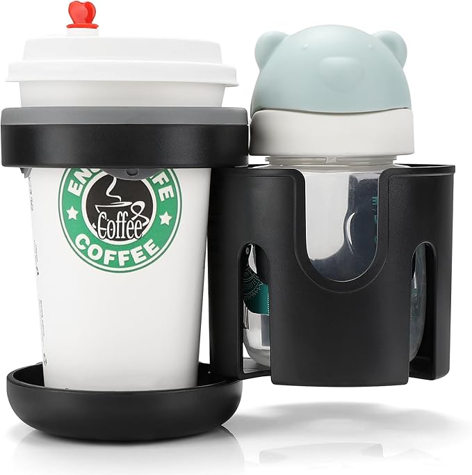 Accmor Universal Cup Holder, Stroller Cup Holder, 360° Rotatable Large Caliber Designed Bottle Holder for Stroller, Bike, Wheelchair, Walker, Scooter