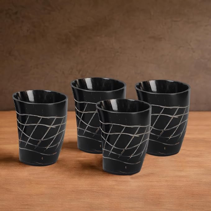 Handicrafts Home Viking Horn Shot Glasses Set of 12, Rustic Viking Drinkware - Image 5