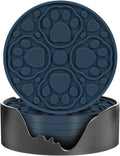 Blue Silicone Coasters Set of 6 by Bangkee