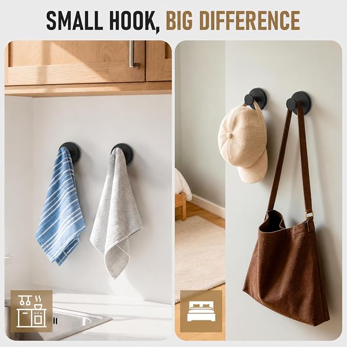 Suction Cup Hooks for Shower, Shower Hooks for Inside Shower, No Drill Bathroom - Image 5