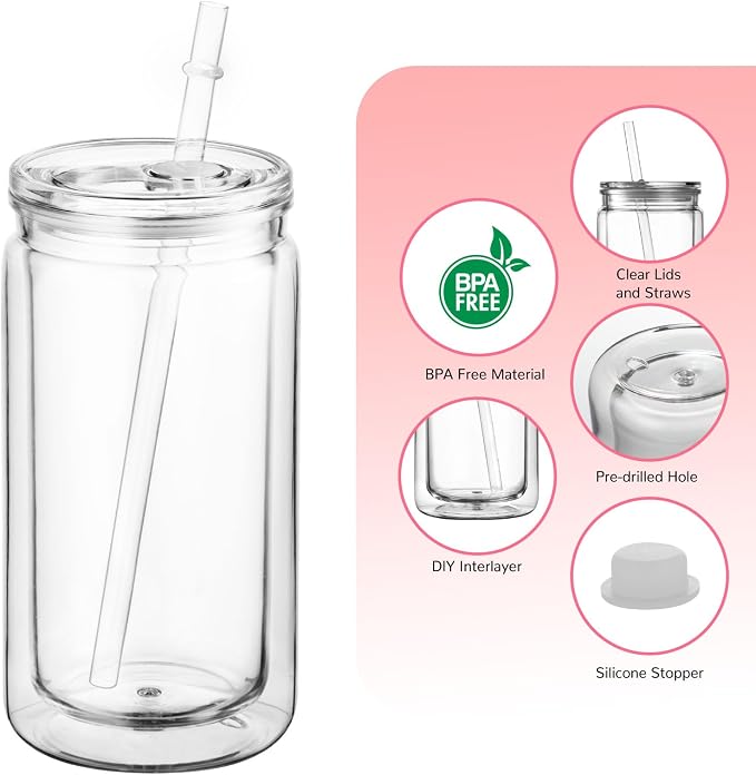 20 Pack Bulk 16oz Snow Globe Tumblers - Image 3