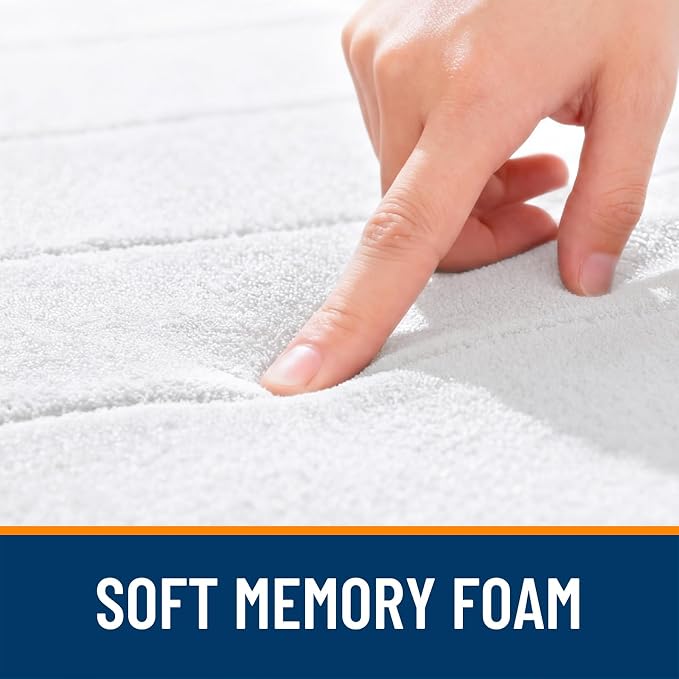 OLANLY Memory Foam Long Bathroom Rugs Runner 44x20, Super Soft Absorbent Bath - Image 5