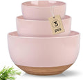 AmorArc Ceramic Mixing Bowls, Stoneware Nesting Bowls Set of 3 by AmorArc