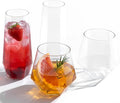 BESTSTAR 24 Pack Clear Plastic Wine Glasses Set, BPA-Free Shatterproof | 12 9 by BESTSTAR