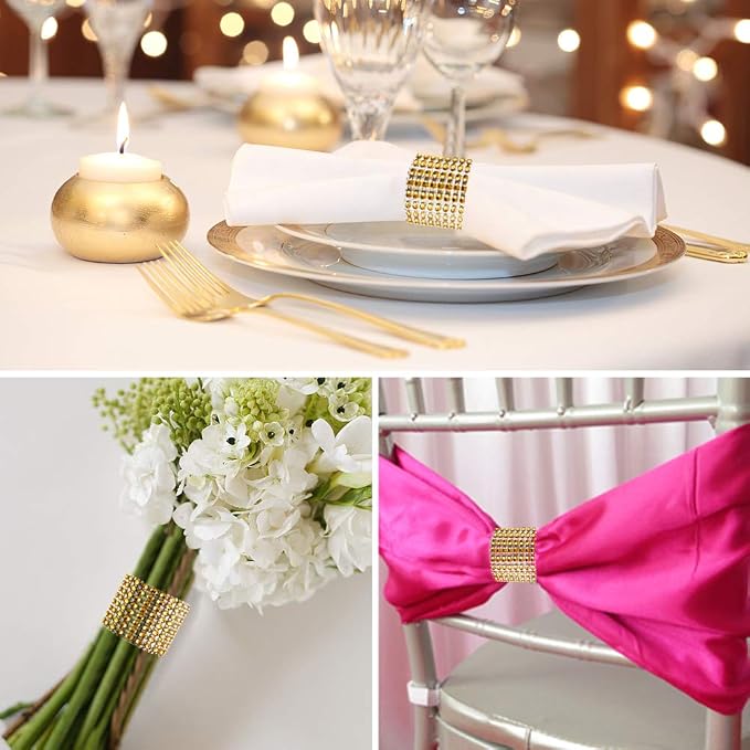 Accmor 50pcs Napkin Rings, DIY Decoration - Image 5