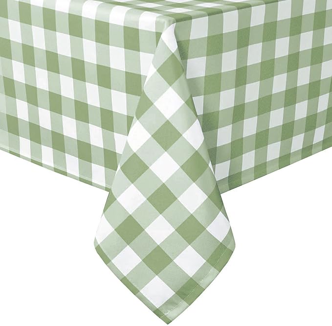 60 x 102 Inch Checkered Tablecloth Rectangle by Hiasan
