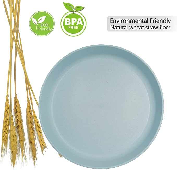 Dinner Plates Wheat Straw Fiber Plate Sets Unbreakable Environment Friendly - Image 2