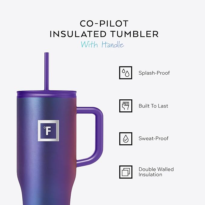IRON °FLASK 32 oz Co-Pilot Insulated Travel Mug | Insulated Travel Mug - Image 2