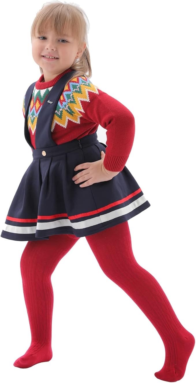 Mini angel Baby Tights Toddler Girl Tights Seamless Cable Knit Leggings Soft Cotton Stockings Pantyhose 3/4/5 Pack