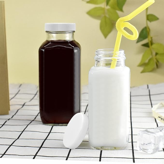 Vintage Water Bottles, Glass Drinking Bottles 16oz, Glass Bottles - Image 7