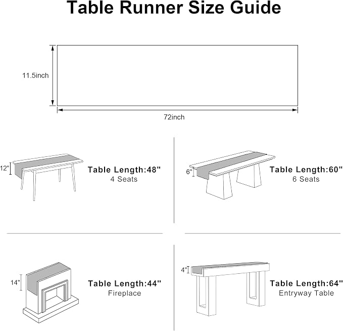 Pink Table Runner 12x72 Inches Table Decor - Image 2