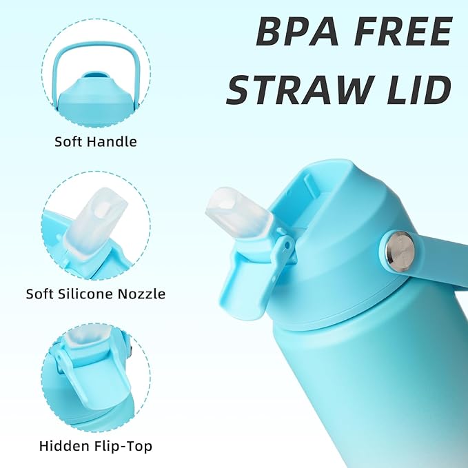 BJPKPK 18oz Insulated Water Bottle, Stainless Steel Bottle - Image 2