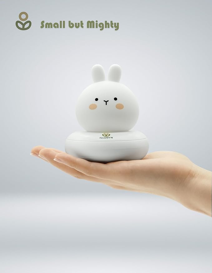 Night Light Kids, Cute Soft Glow Protect Eyes Kitten Night Light Lamp with 30mins Timer Rechargeable Nightlight for Kids Children Women Girls Toddler Bedroom Bedside Livingroom