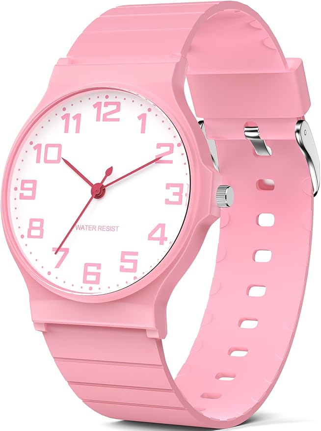 Kids Analog Watch Boys Girls, 30M Waterproof, Sports Watch for Boys, Easy to Read Children's Thin Dial Wrist Watches with Soft Band, for Ages 5-15 Kids Great Birthday Gifts Christmas Day