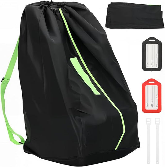 Car Seat Travel Bag for Airplane: Carseat Bags for Air Travel, Waterproof Durable Carrier Cover for Infant & Toddler Car Seats,Portable Carseat Cover with Shoulder Straps and 2 Luggage Tags