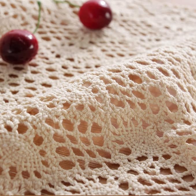 meioro Mesh Woven Table Runners, 12x78 Inch Boho Cotton Table Runner - Image 5